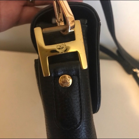 Authentic black vintage MCM crossbody - Picture 7 of 8